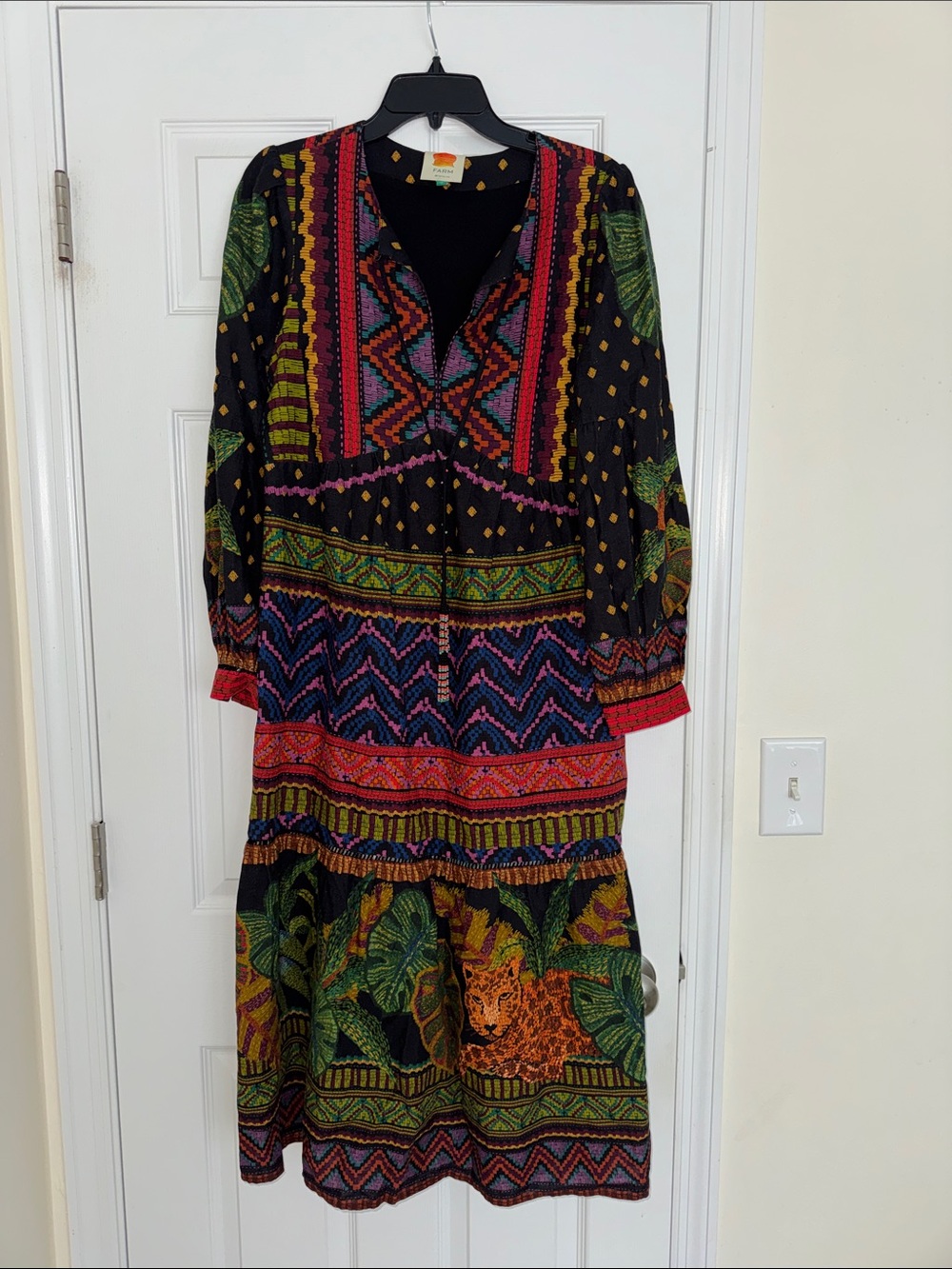 Farm Rio Multicolor Midi Dress - Picture 3 of 8